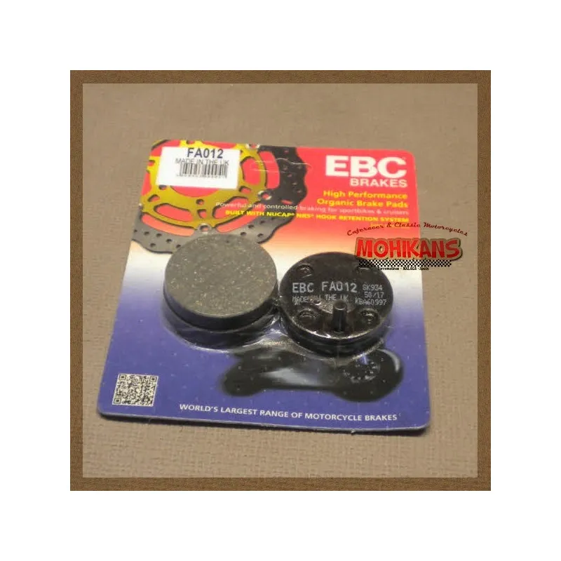 Pastillas de freno EBC FA012