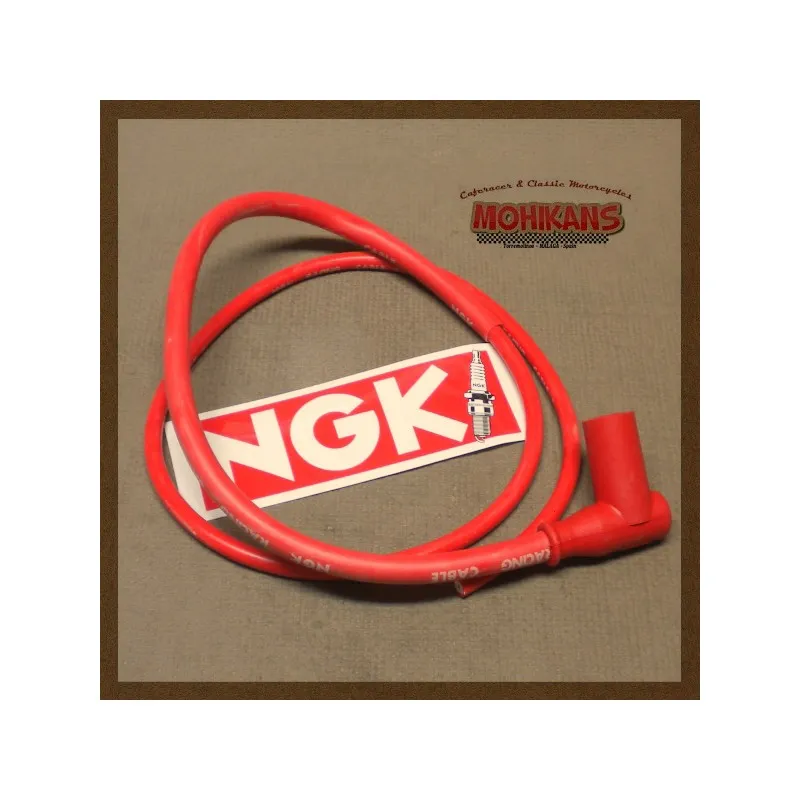 Cable-pipeta bujia NGK CR5 rojo 1000mm